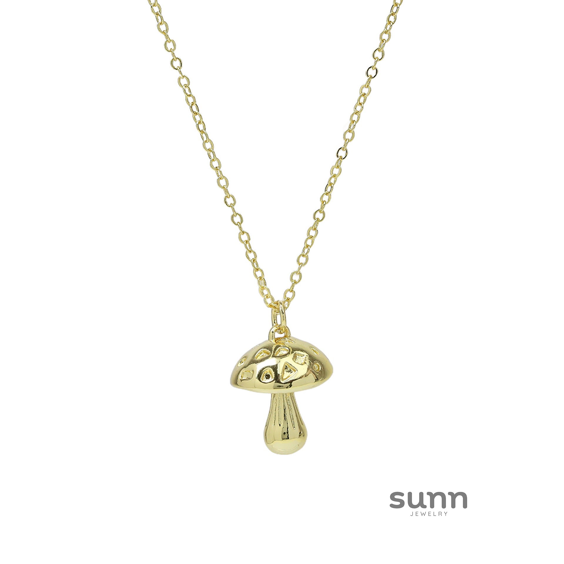 Korinne Colorful Mushroom Charm Necklace [GCO8IUFC]