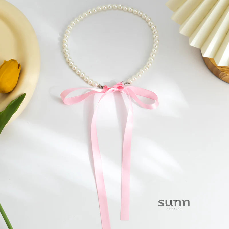 Krisha Pearl Ribbon Set