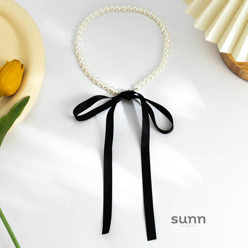 Krisha Pearl Ribbon Set