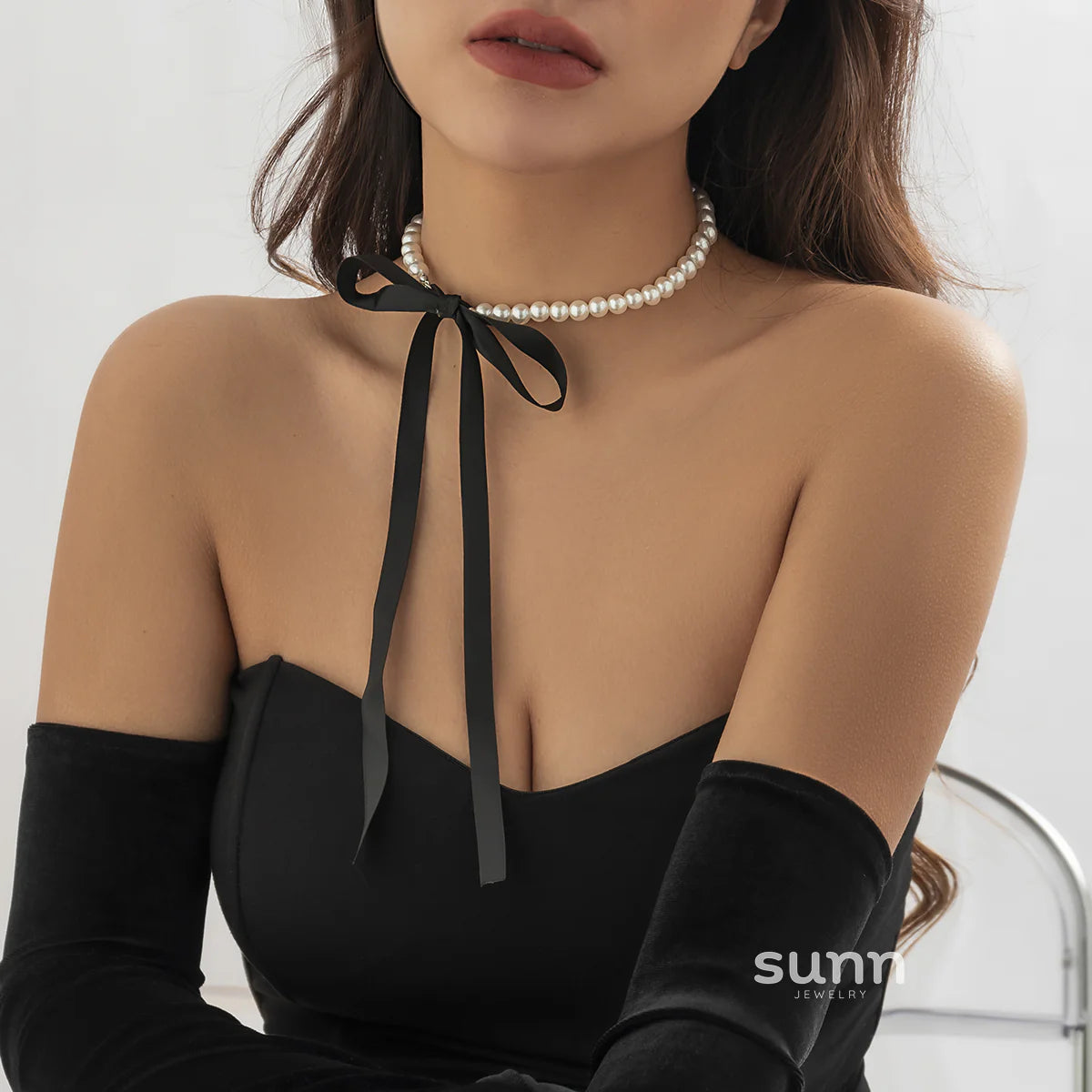 Krisha Pearl Ribbon Set