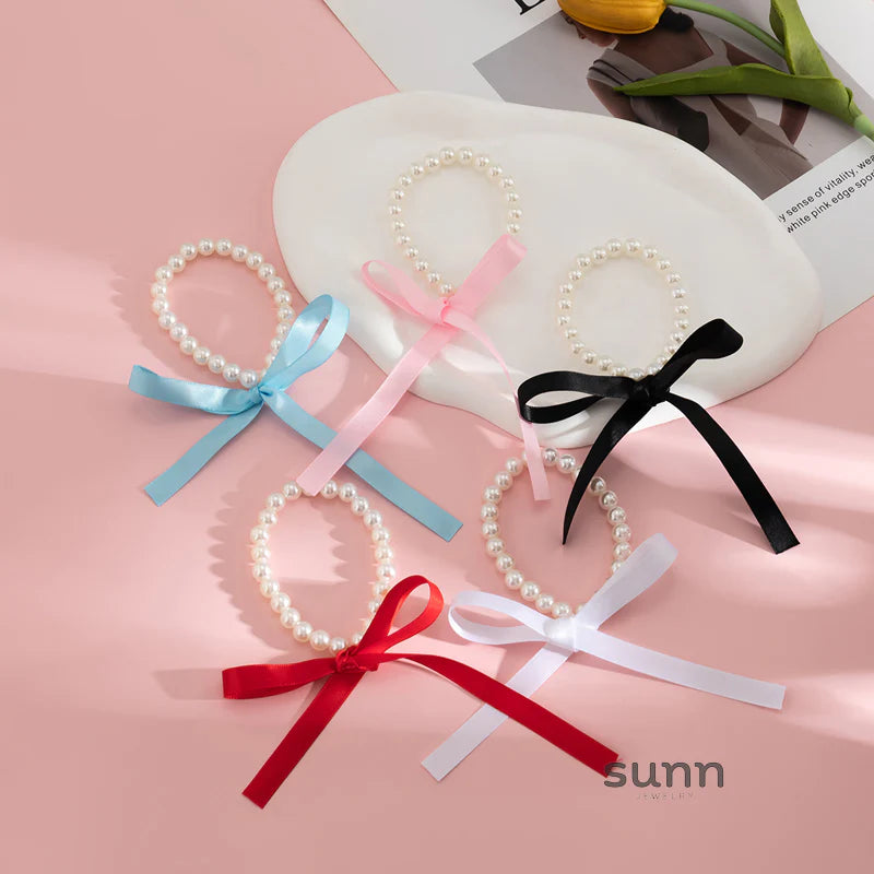 Krisha Pearl Ribbon Set