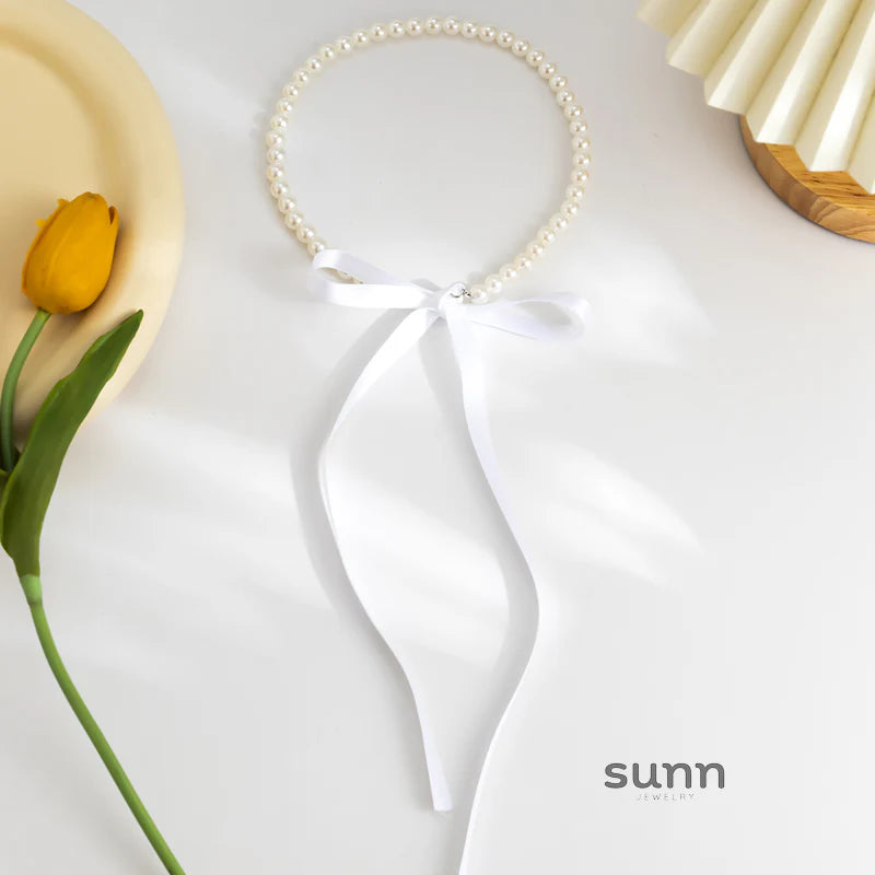 Krisha Pearl Ribbon Set