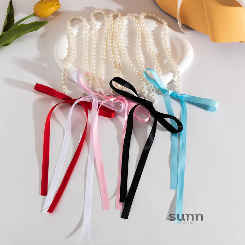 Krisha Pearl Ribbon Set