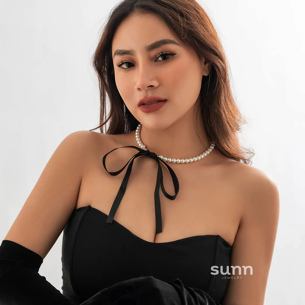 Krisha Pearl Ribbon Set