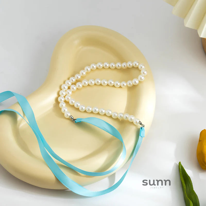 Krisha Pearl Ribbon Set