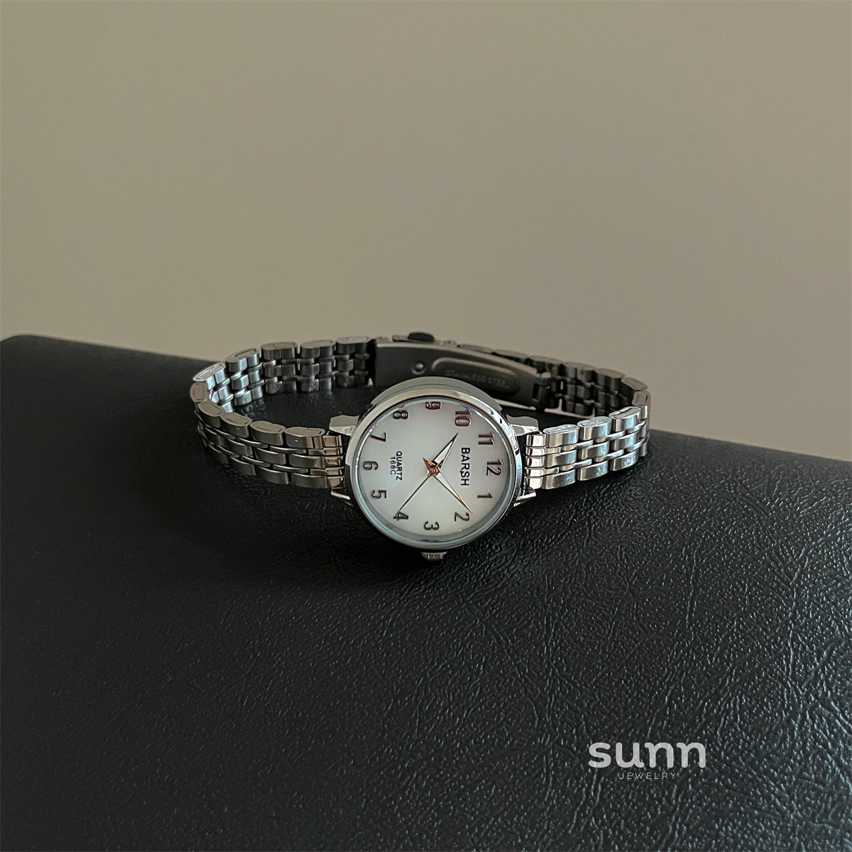 Krislynn Mother-of-Pearl Steel Watch [A1I3RL4W]
