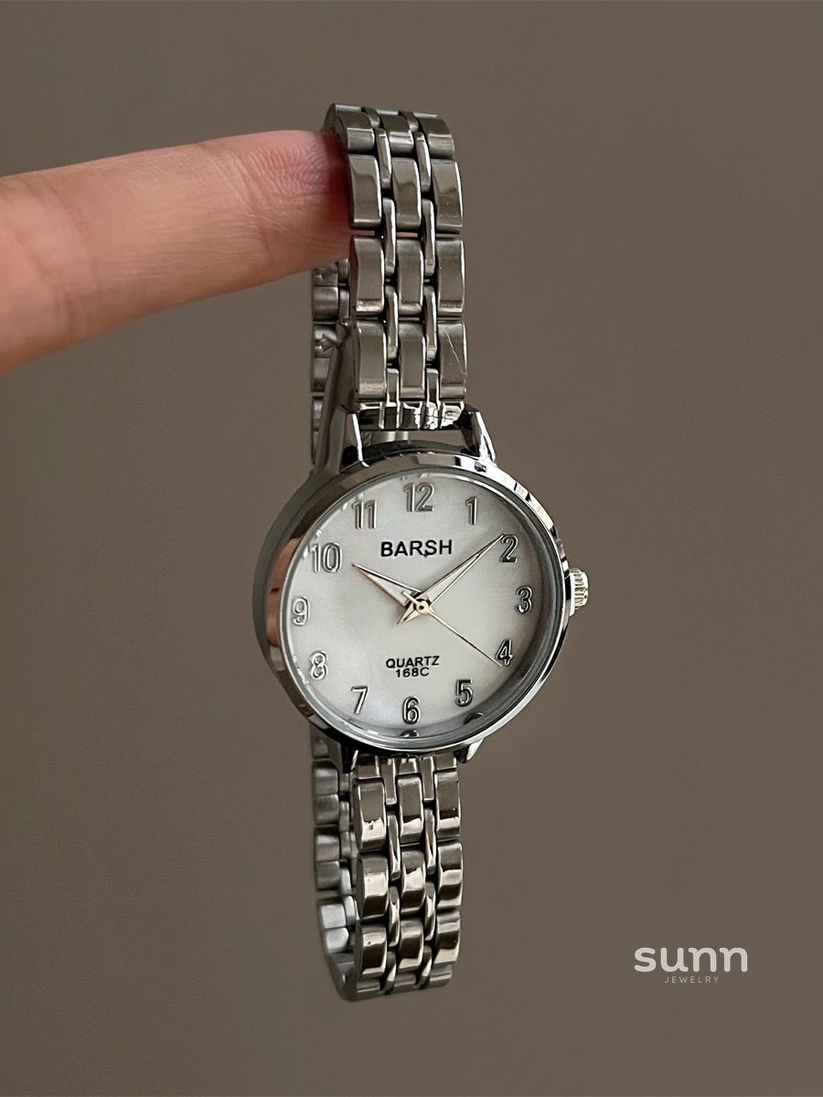 Krislynn Mother-of-Pearl Steel Watch [6C9A95Q3]