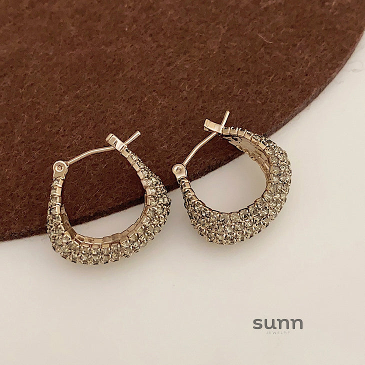 Kristal Gray Diamond Drop Earrings [F0I0VSUA]