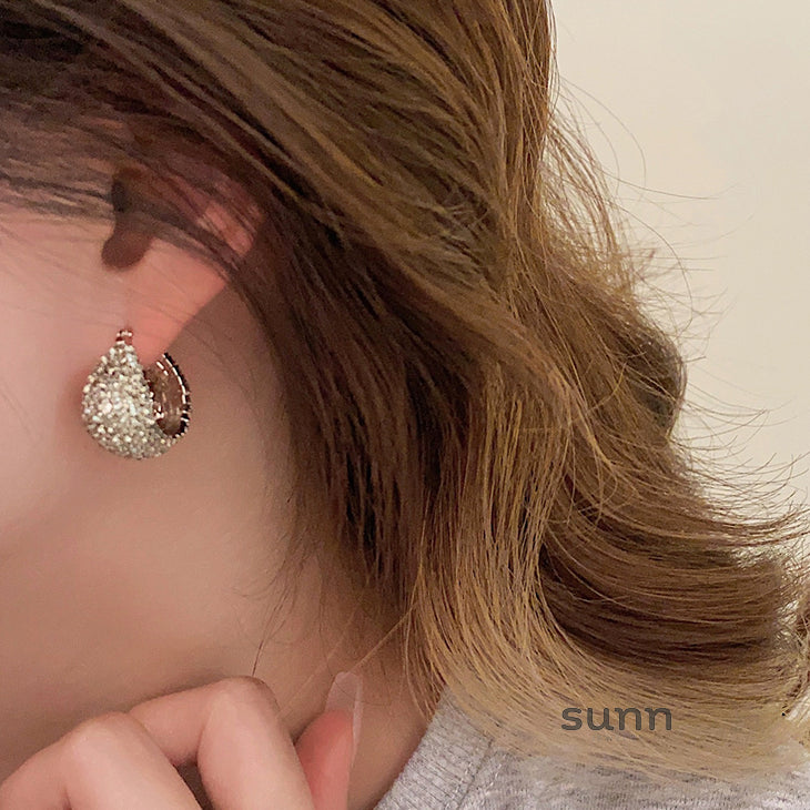 Kristal Gray Diamond Drop Earrings [GCIXBTB2]