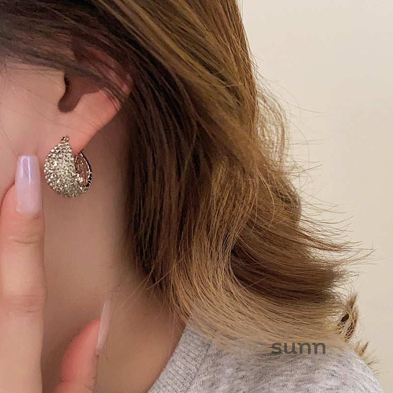 Kristal Gray Diamond Drop Earrings [16BYU5IB]