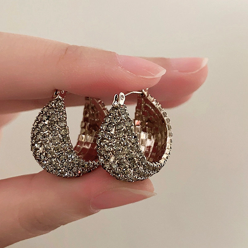 Kristal Gray Diamond Drop Earrings [16BYU5IB]