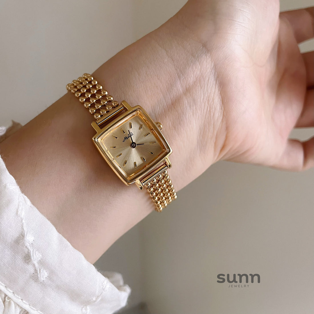 Kristel Gold Bracelet Watch [PRGD3UD7]