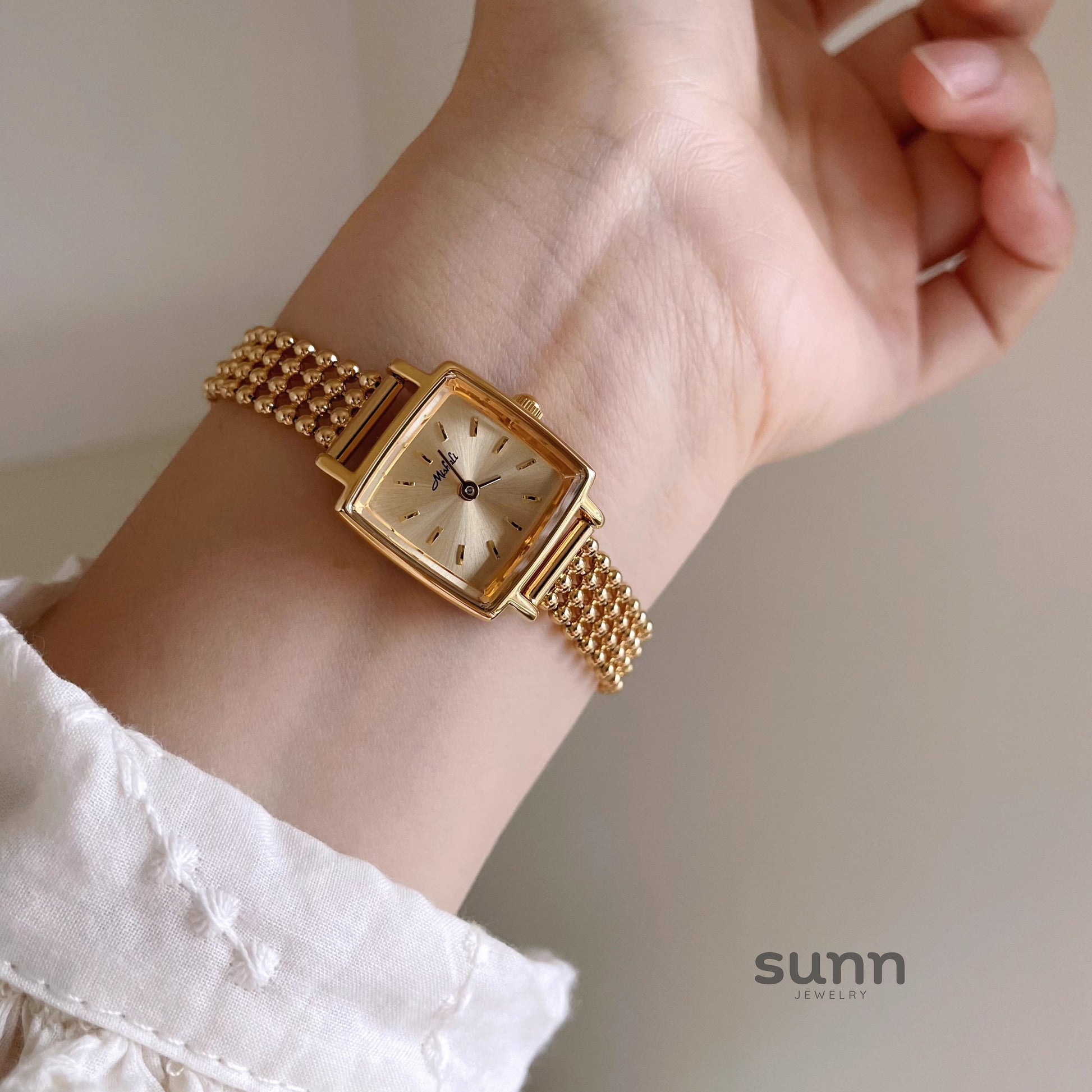Kristel Gold Bracelet Watch [N4NW2FEH]