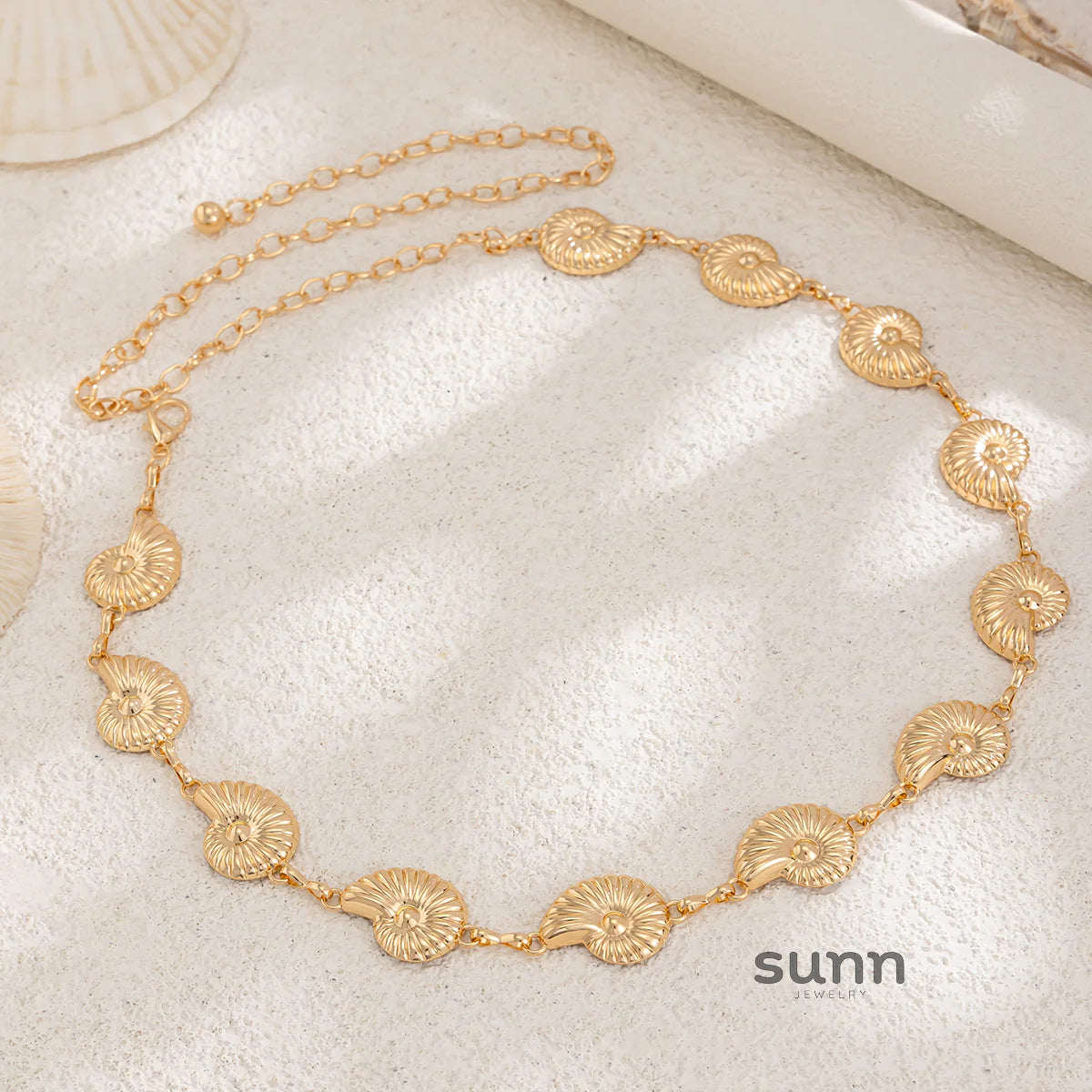 Kristina Delicate Conch Waist Chain