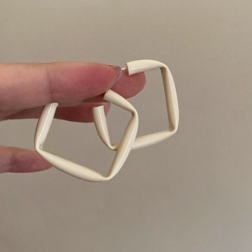 Kristy Sculptural Cream Earrings [XHHOPXIZ]