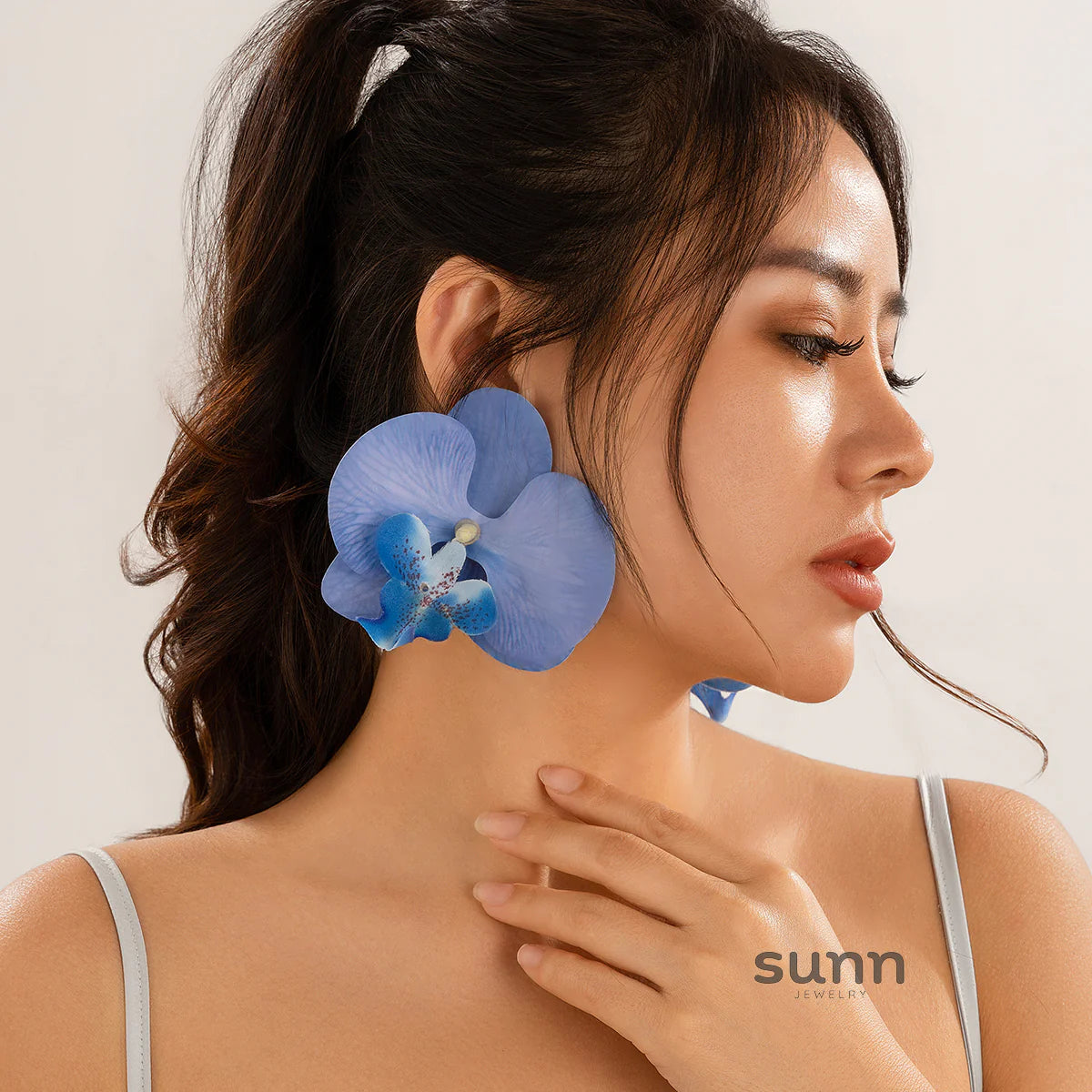 Kriti Blossom Petal Stud Earrings