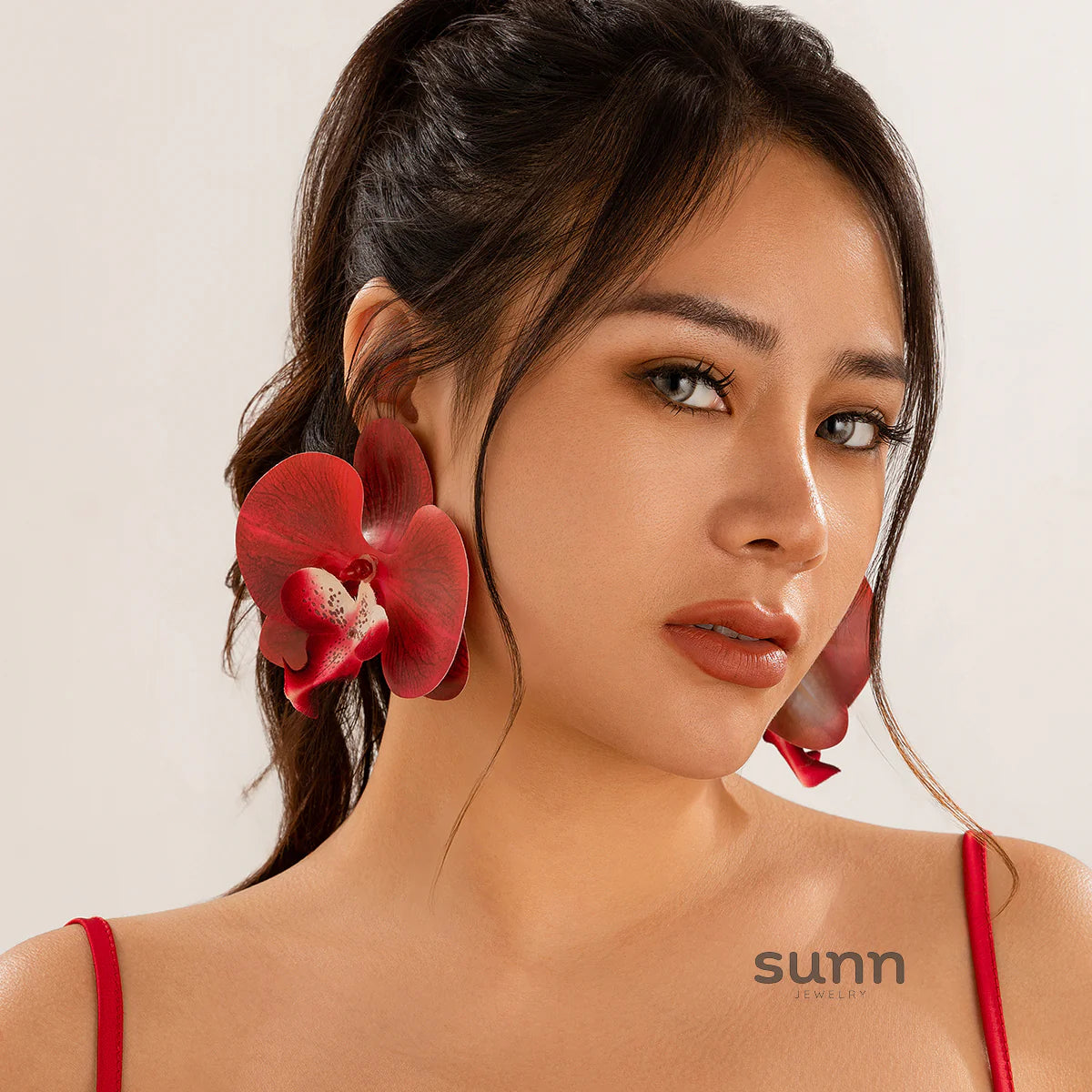 Kriti Blossom Petal Stud Earrings