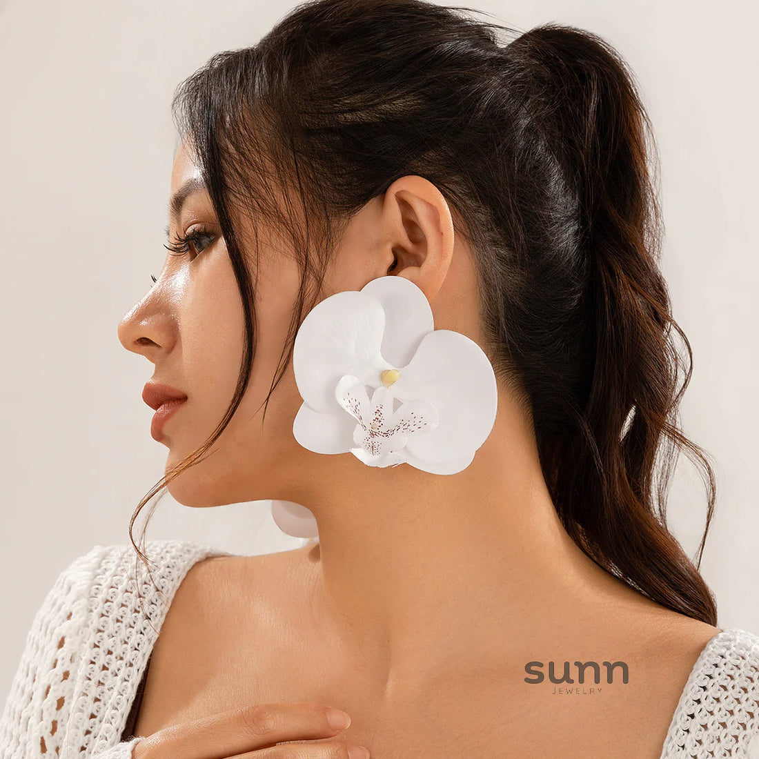 Kriti Blossom Petal Stud Earrings