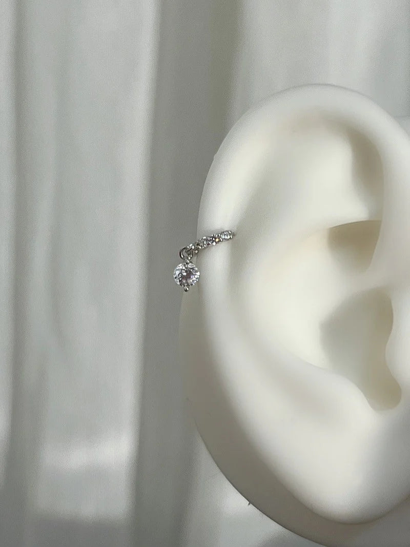 Kween Sparkle Waterdrop Hoops