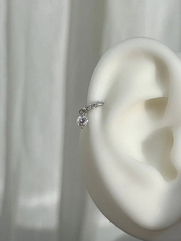 Kween Sparkle Waterdrop Hoops