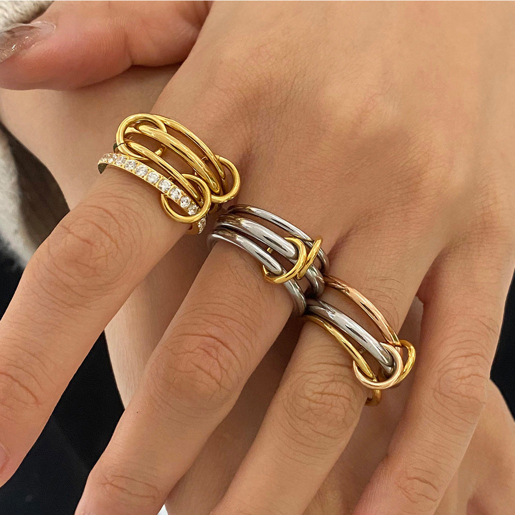 Kween Stacked Band Ring [8Z1393JV]