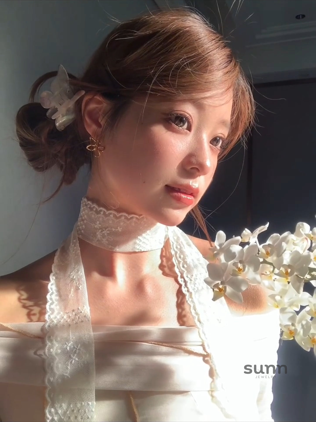 Kyah Delicate Lace Ribbon [YZMXI7ID]