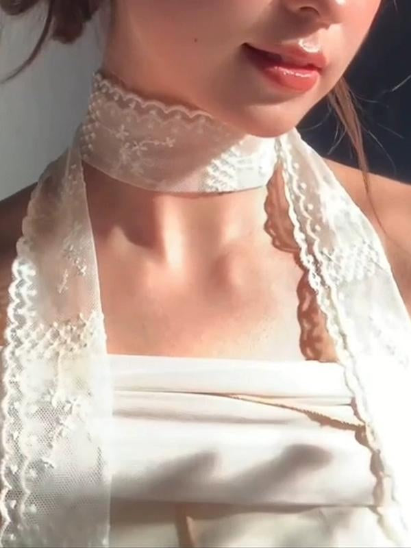 Kyah Delicate Lace Ribbon [XDIU58VO]