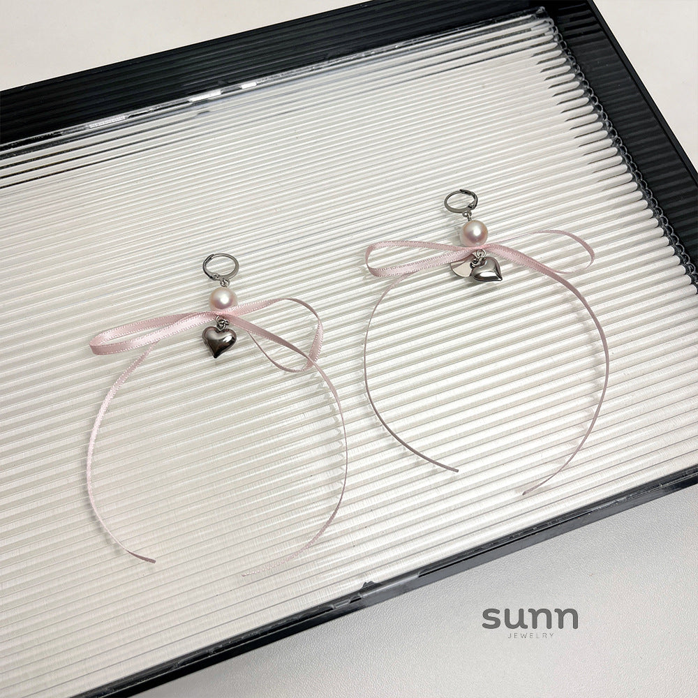 Kyleah Ribbon Bow Drop Earrings [PPOY7EAX]