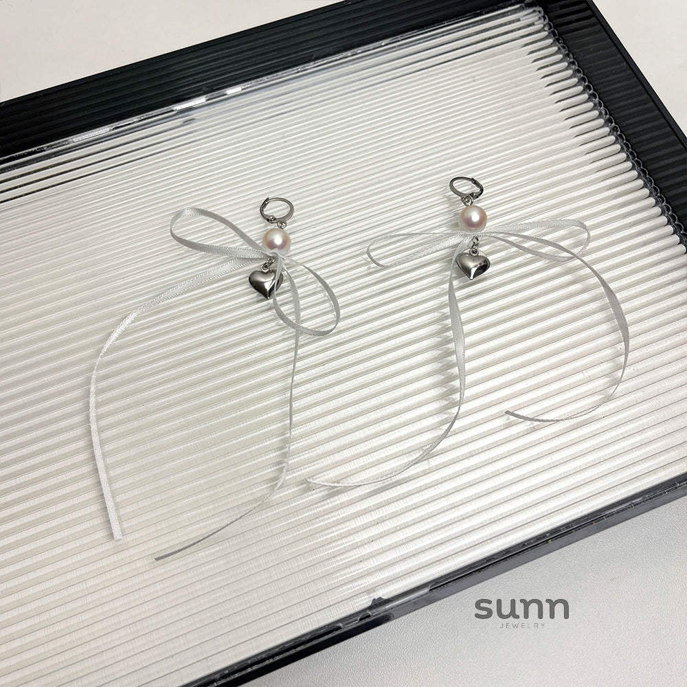 Kyleah Ribbon Bow Drop Earrings [O6WNS1XN]