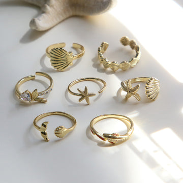 Kylee Adjustable Ocean Ring [VWMZ0GAA]