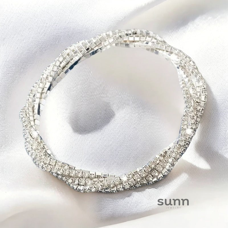 Kylia Pave Geometric Bracelet [J4G62BGW]