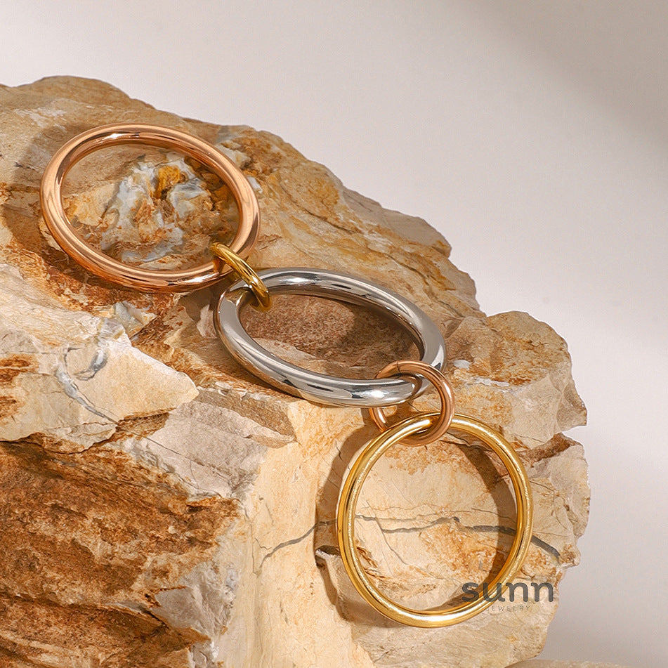 Kyliee Titanium Stacking Rings [91BPHS77]