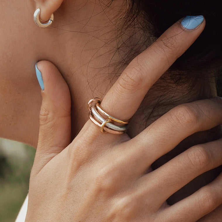 Kyliee Titanium Stacking Rings [T1390F7I]