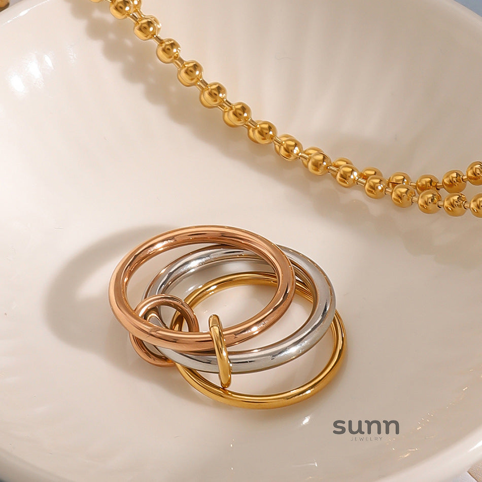 Kyliee Titanium Stacking Rings [T1390F7I]