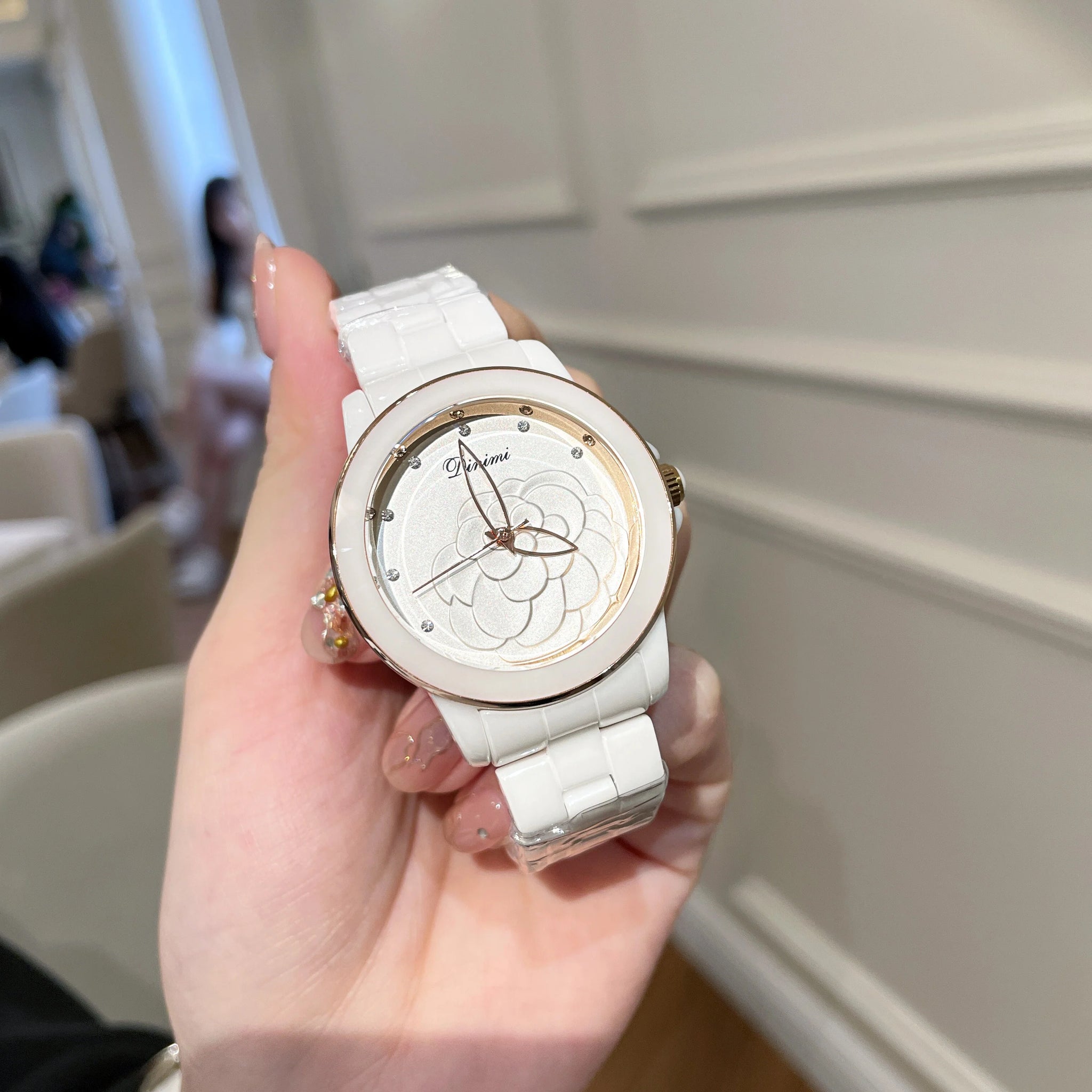 Kymora Ceramic Camellia Watch