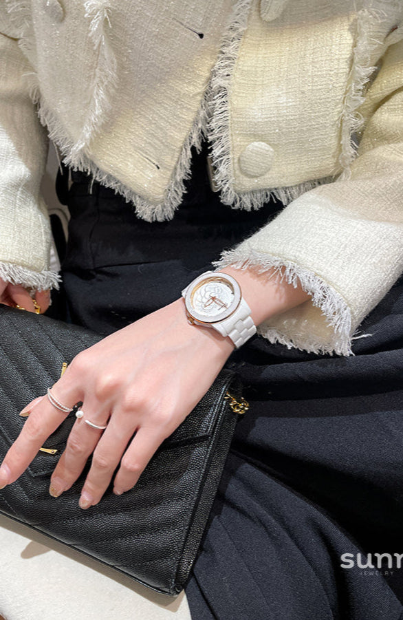 Kymora Ceramic Camellia Watch