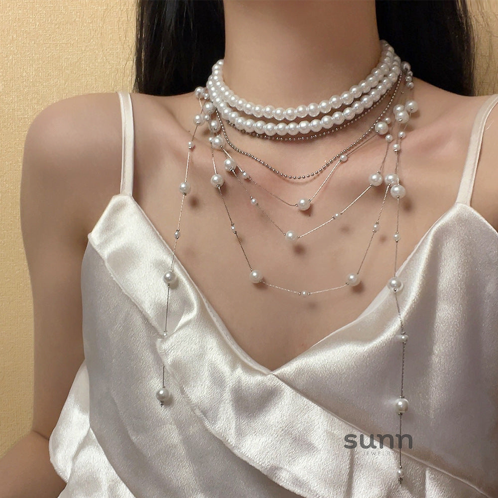 Kynleigh Layered Pearl Necklace [U4E7OB4Z]