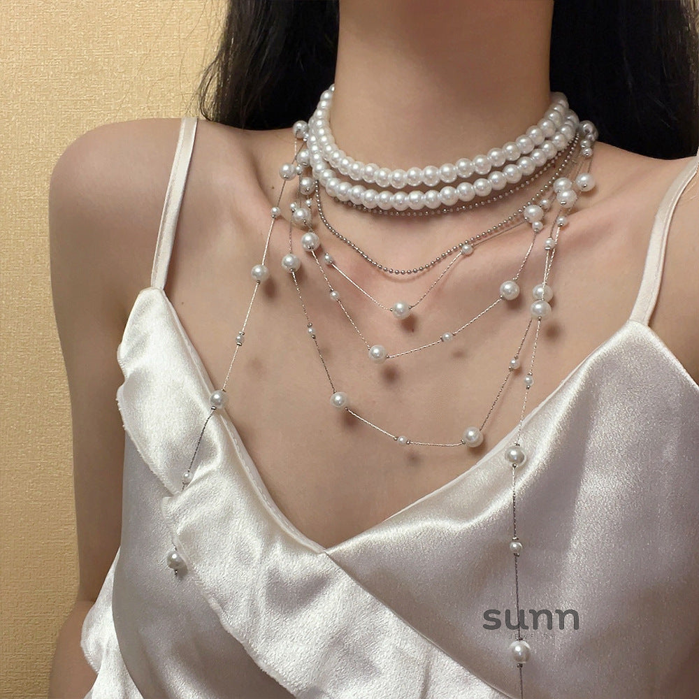 Kynleigh Layered Pearl Necklace [RGTFYWUD]