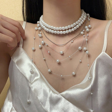 Kynleigh Layered Pearl Necklace [69IBYDCJ]