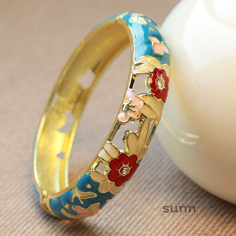 Kynli Floral Cloisonne Bracelet [2S6COH1M]
