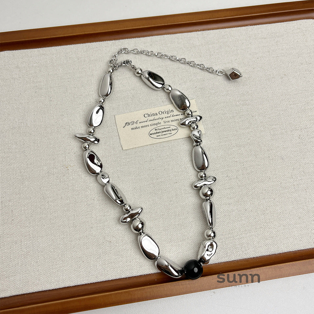 Kynlie Asymmetric Metal Necklace [OCOICHFI]