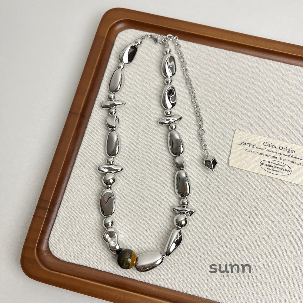 Kynlie Asymmetric Metal Necklace [LGXQ14RZ]