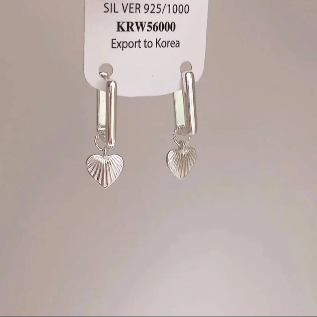 Kynslee Textured Celestial Heart Earrings