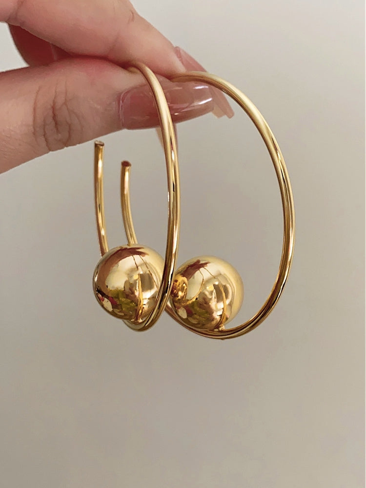 Kynsleigh Metal Ball Drop Earrings [1BF3FD3G]
