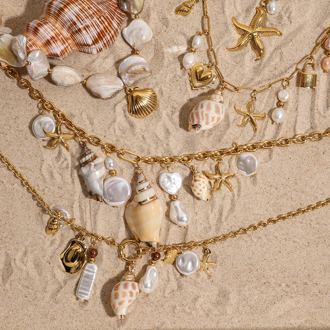 Kynzlee Shell Pendant Necklace [GT1QDTQU]