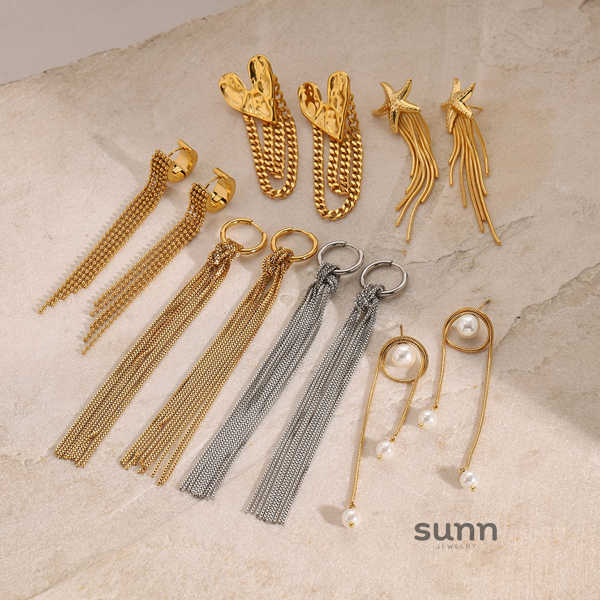 Kynzlee Statement Tassel Earrings [KTF6AMK3]