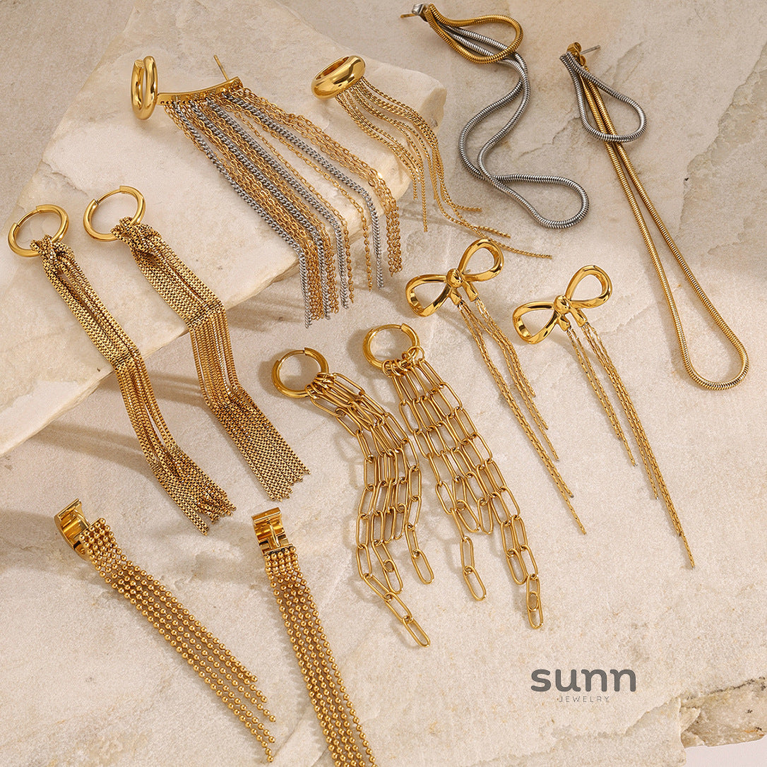 Kynzlee Statement Tassel Earrings [CL0QD4F8]