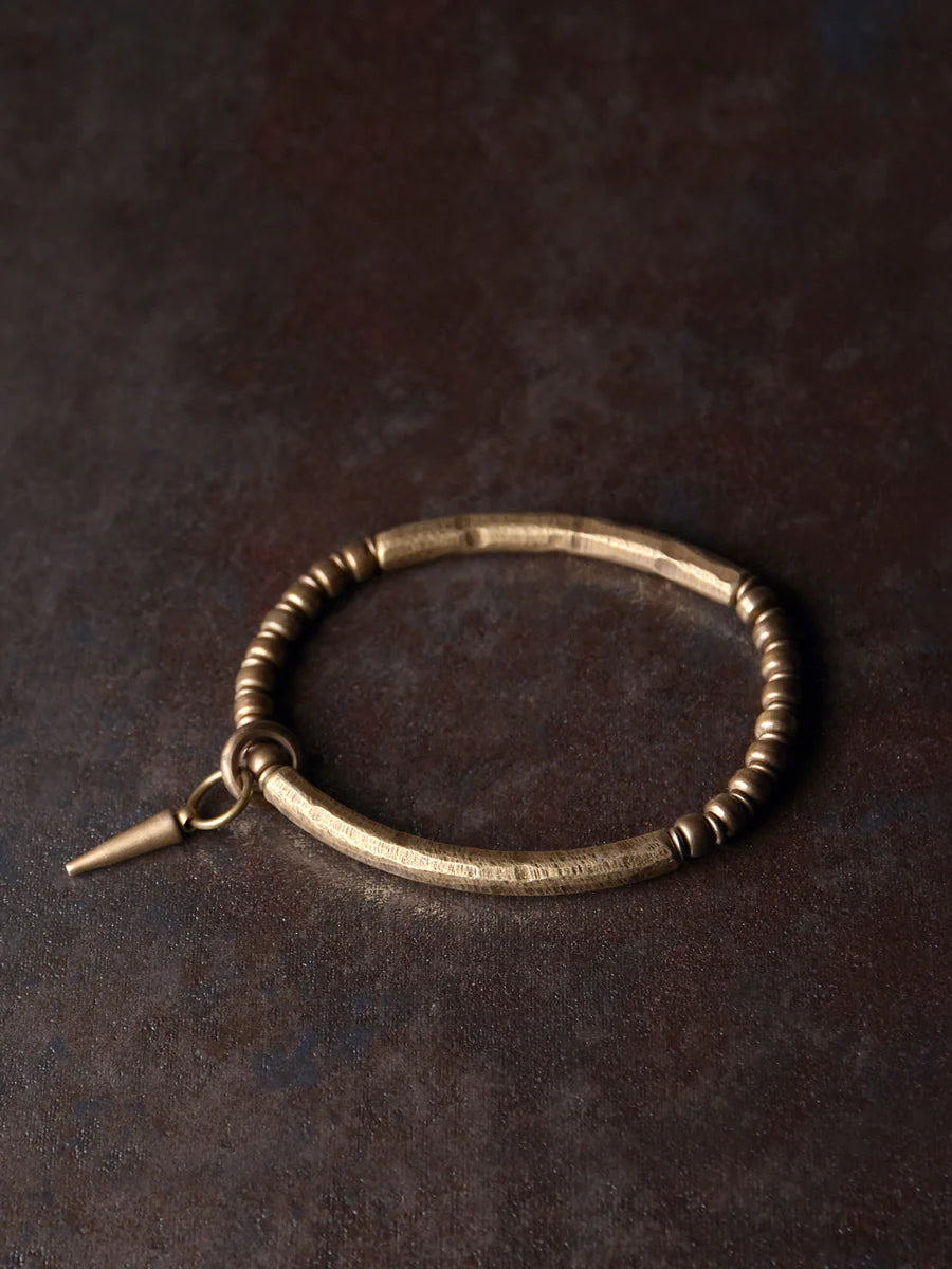 Kyree Antiqued Brass Cuff