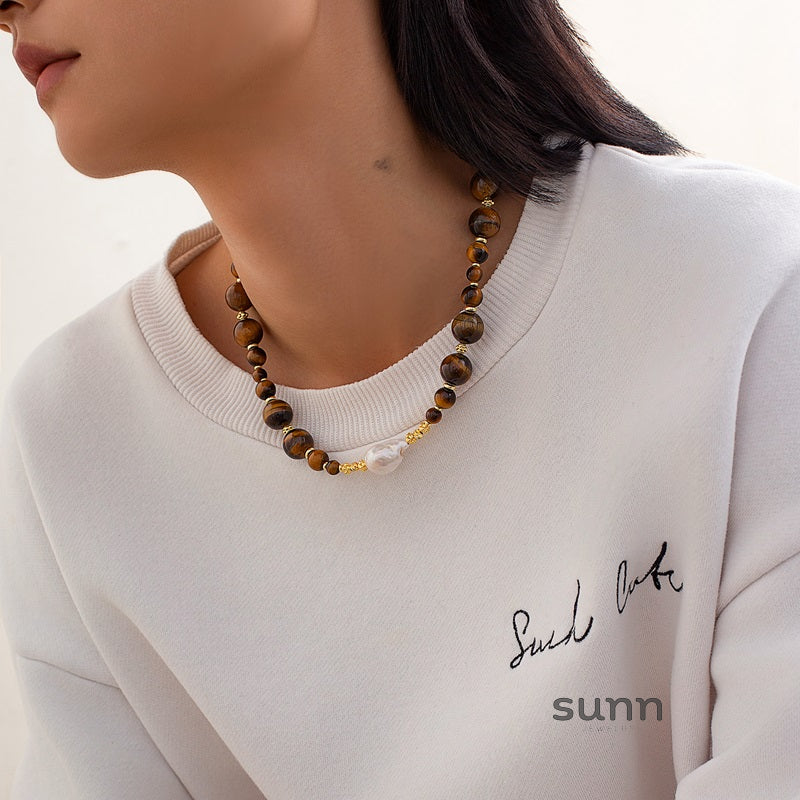 Kyree Beaded Lapis & Pearl Necklace [3SKV7APY]