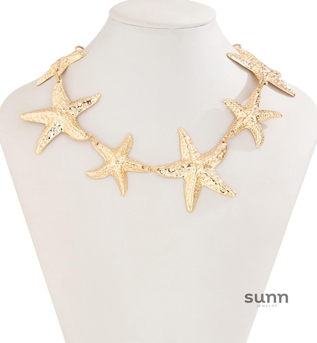 Kyrie Ocean Starfish Necklace Set [BYKUIVUR]